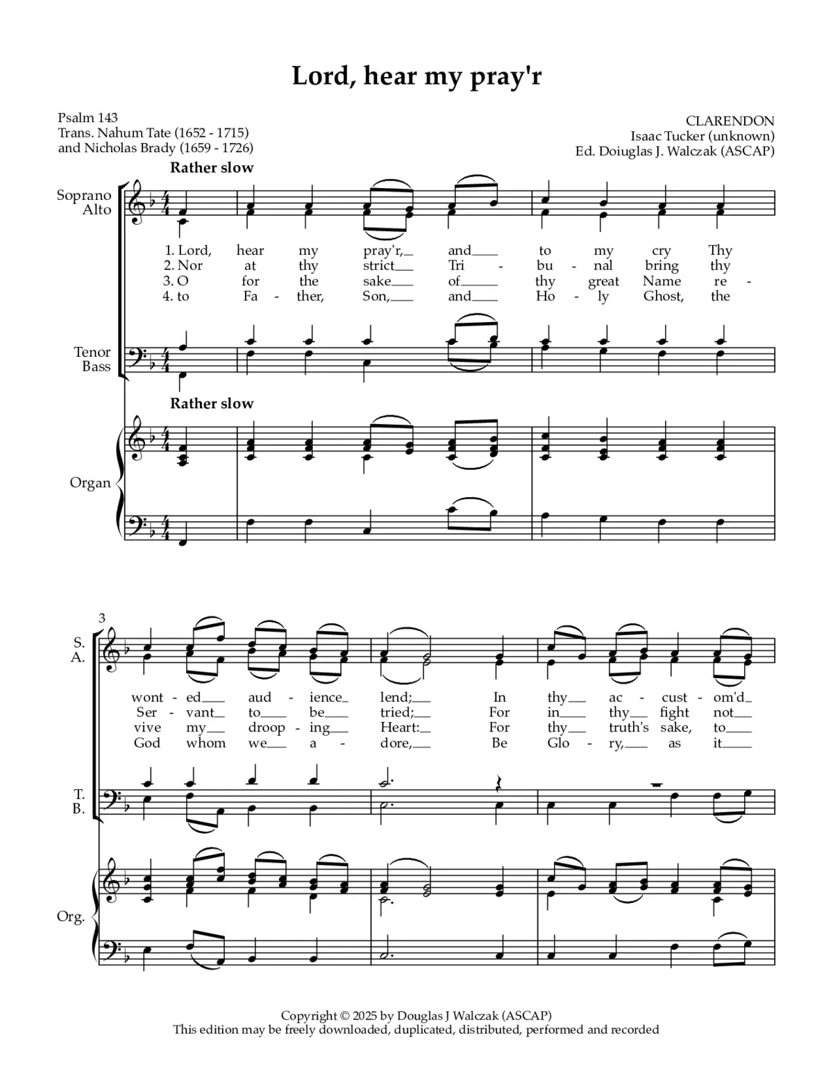 Lord, hear my pray'r - Page 1