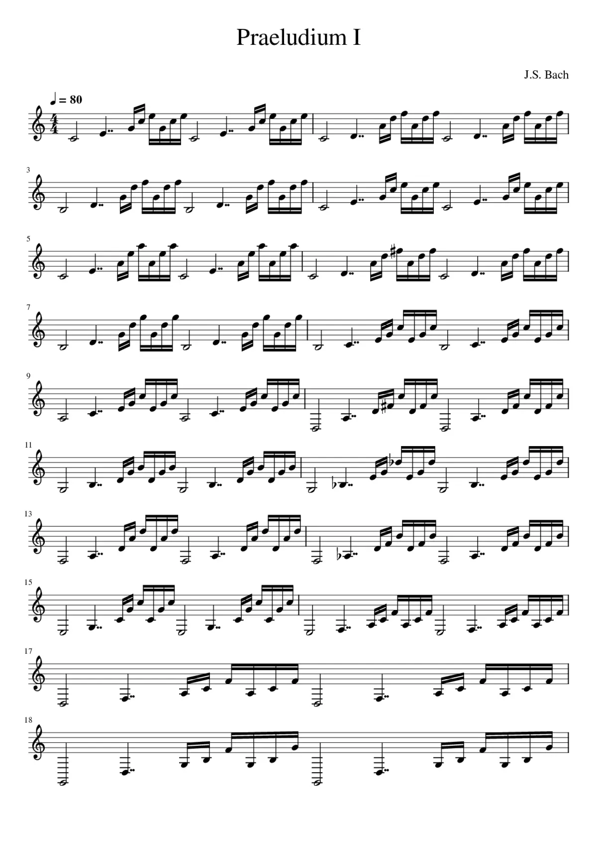 Praeludium I - Page 1