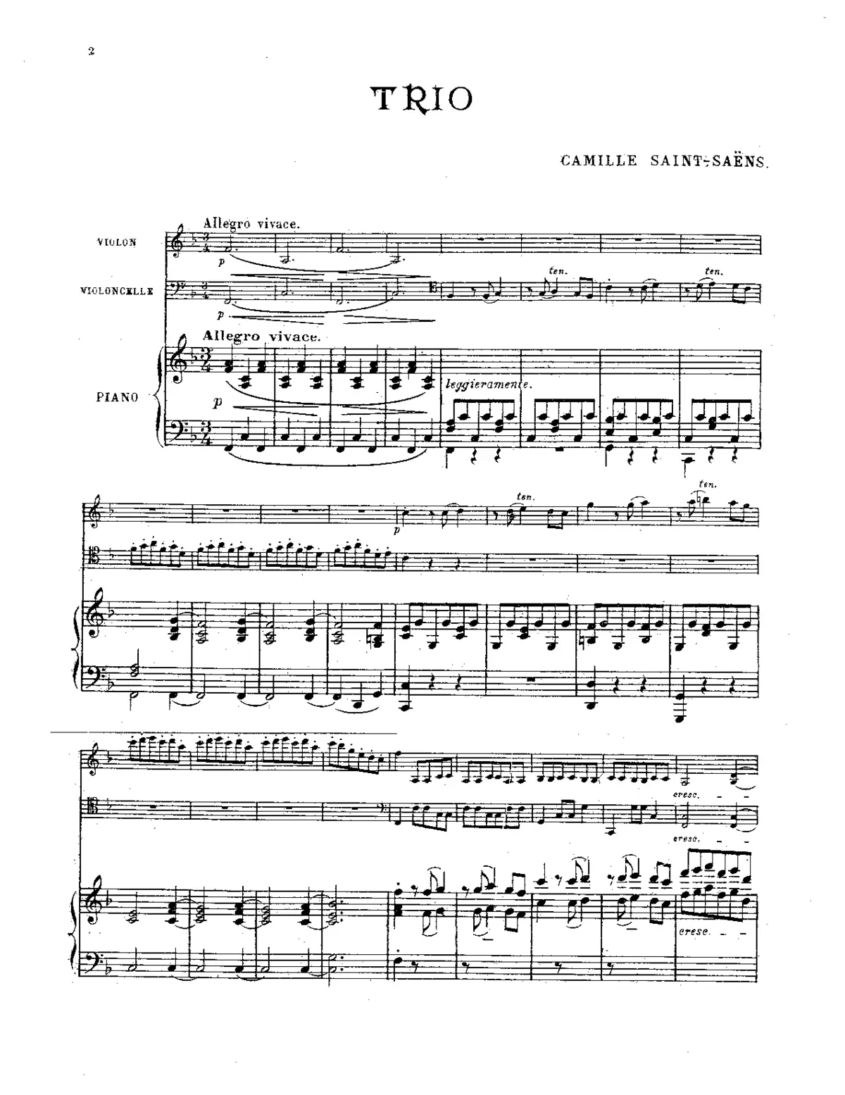 Piano Trio in F major - Page 1