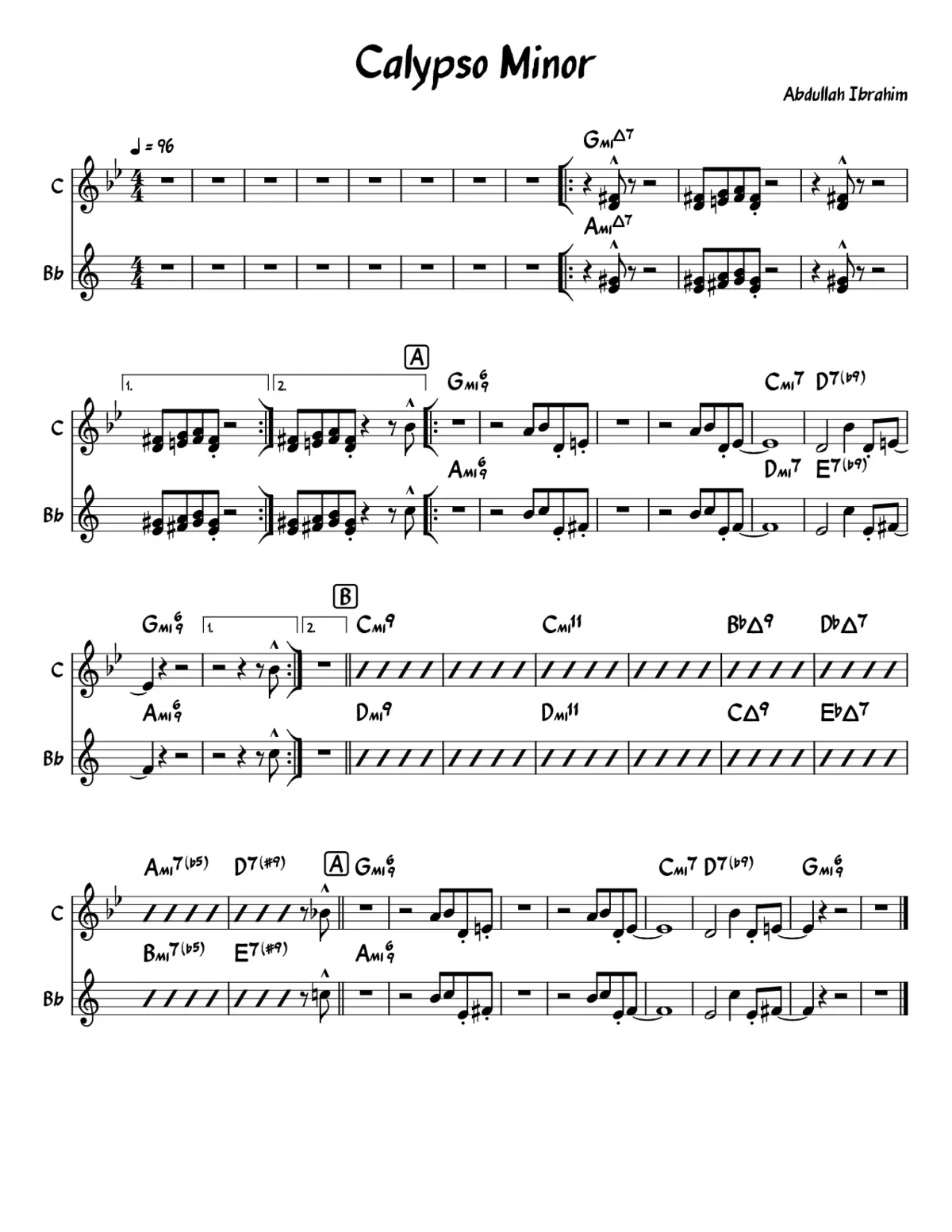 Calypso Minor - Page 1