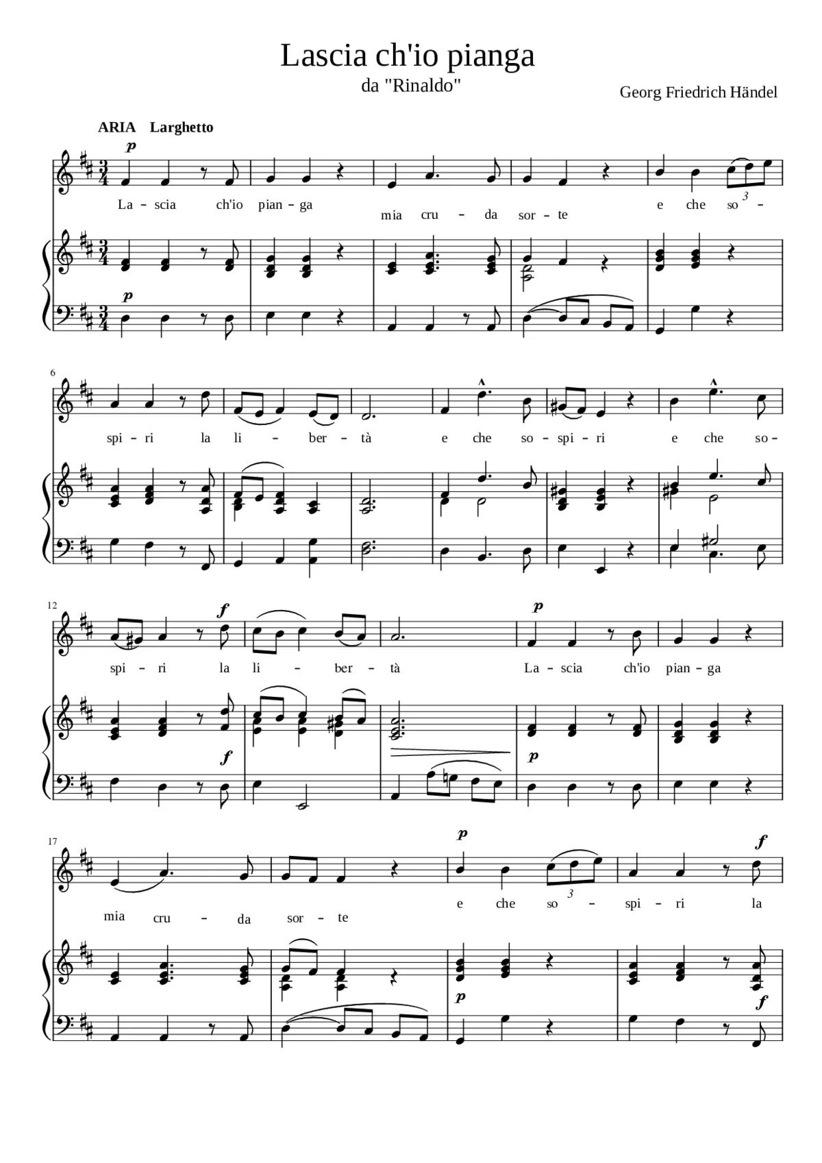 Rinaldo HWV 7a - Page 1