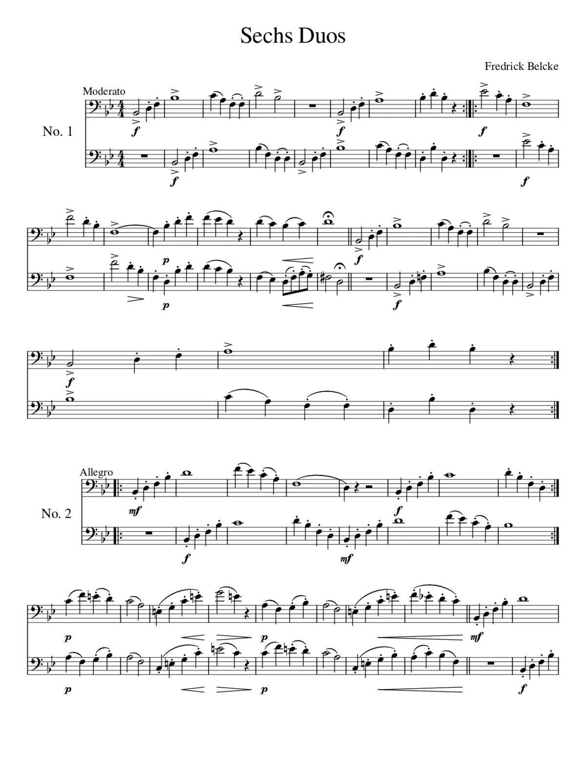 6 Duos Op.50 - Page 1