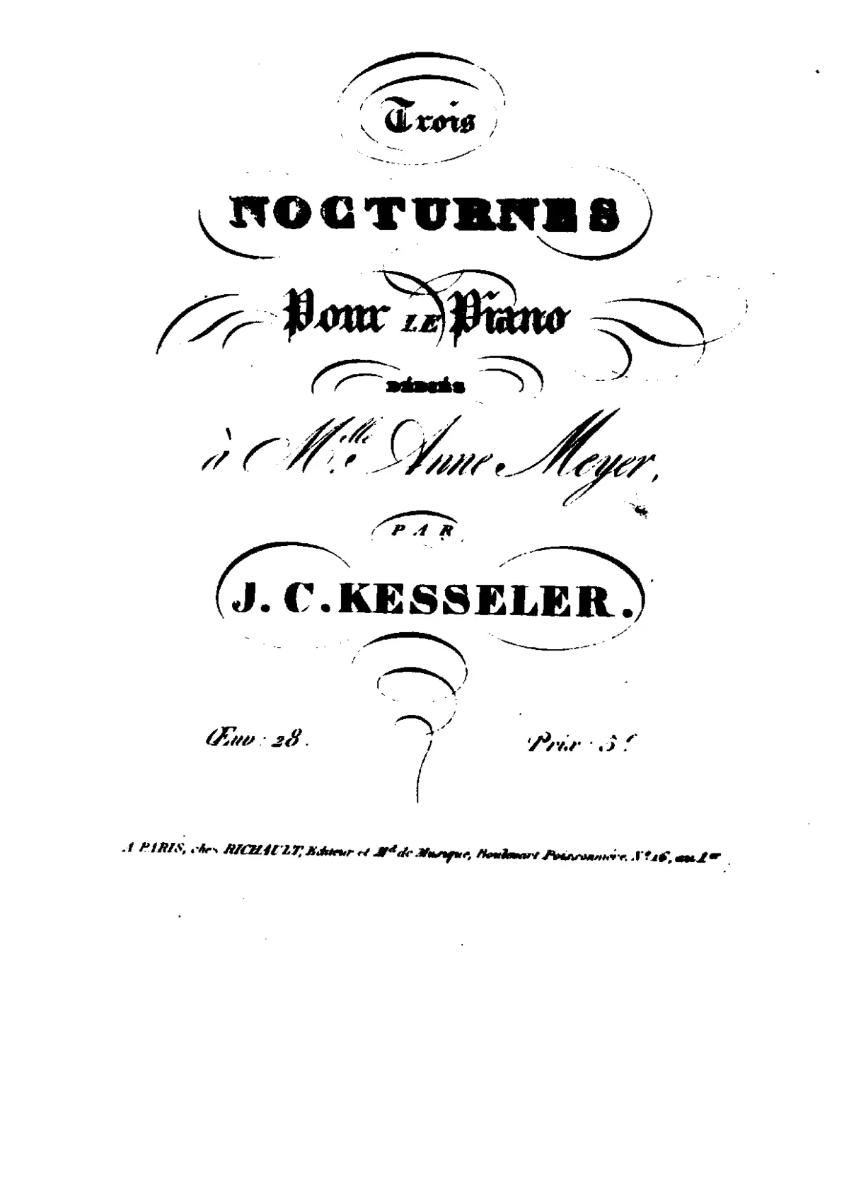 3 Nocturnes pour le piano - Page 1