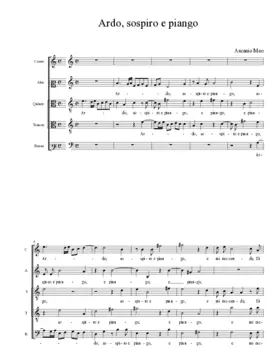 Ardo, sospiro e piango