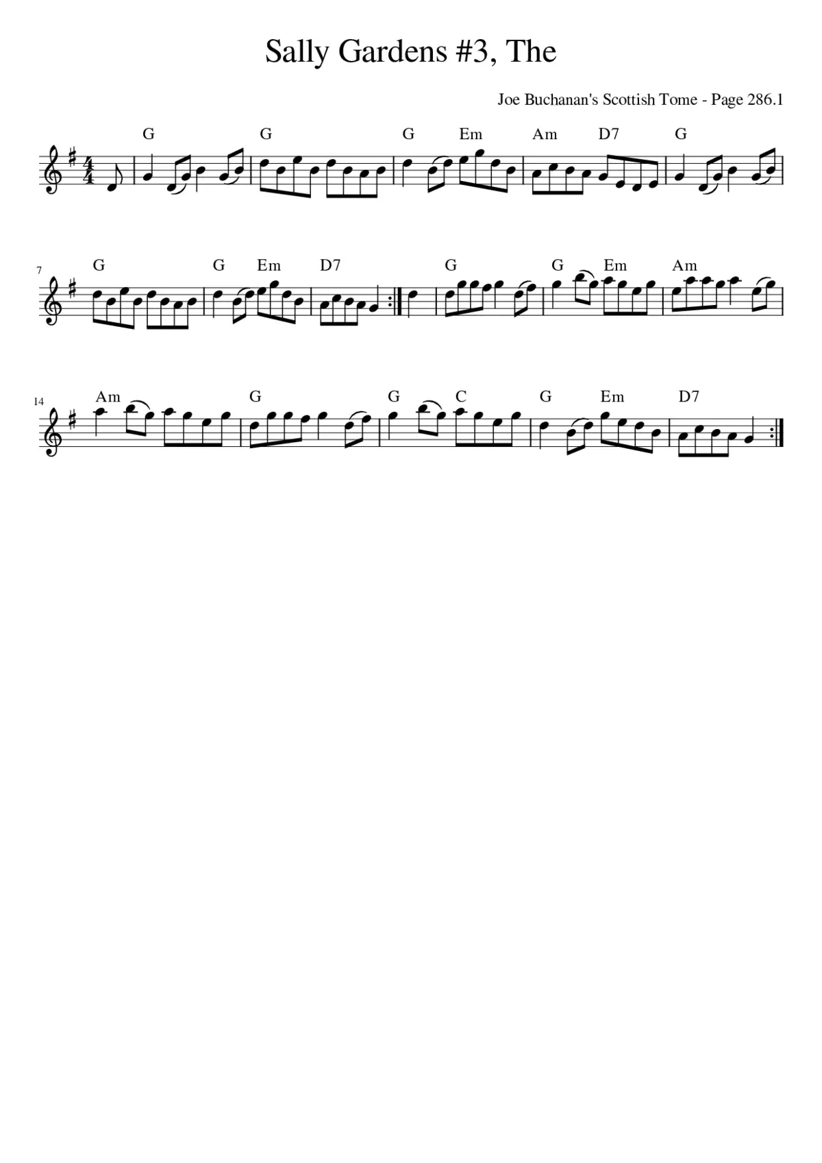 The Sally Gardens - Page 1