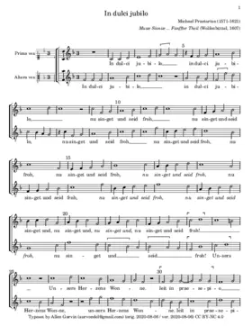 In dulci jubilo II a 2