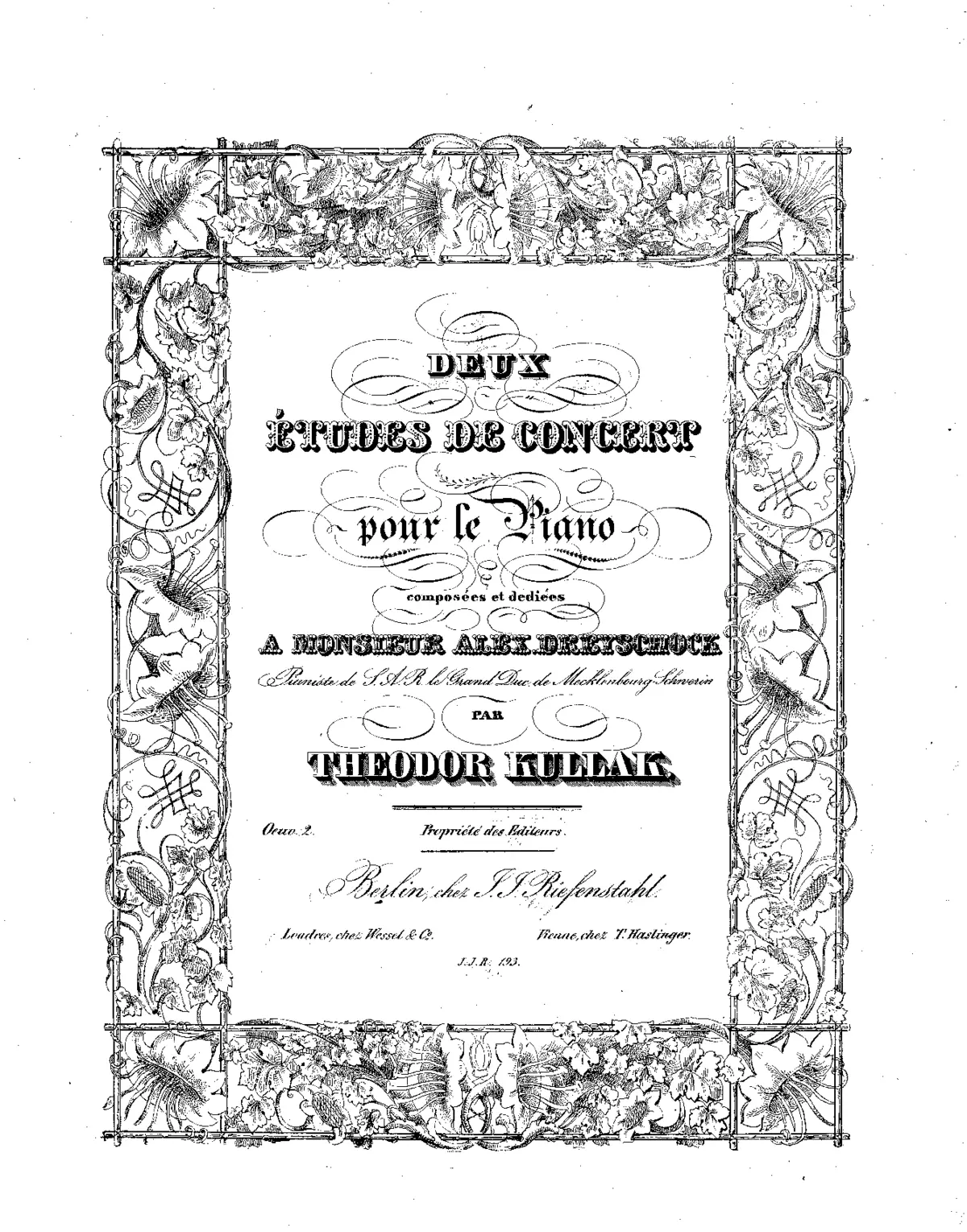 2 Études de concert - Page 1