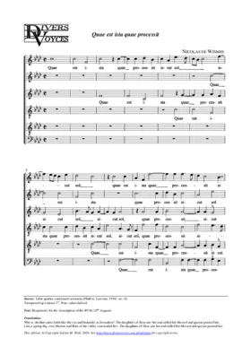 Quae est ista quae processit