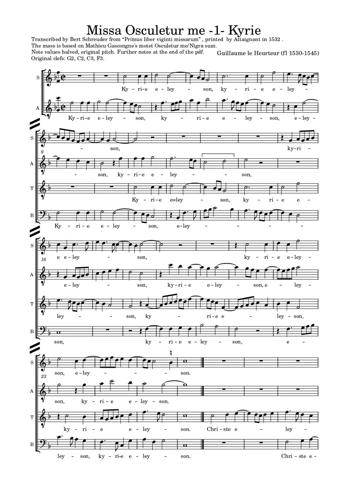 Missa Osculetur me - Page 1