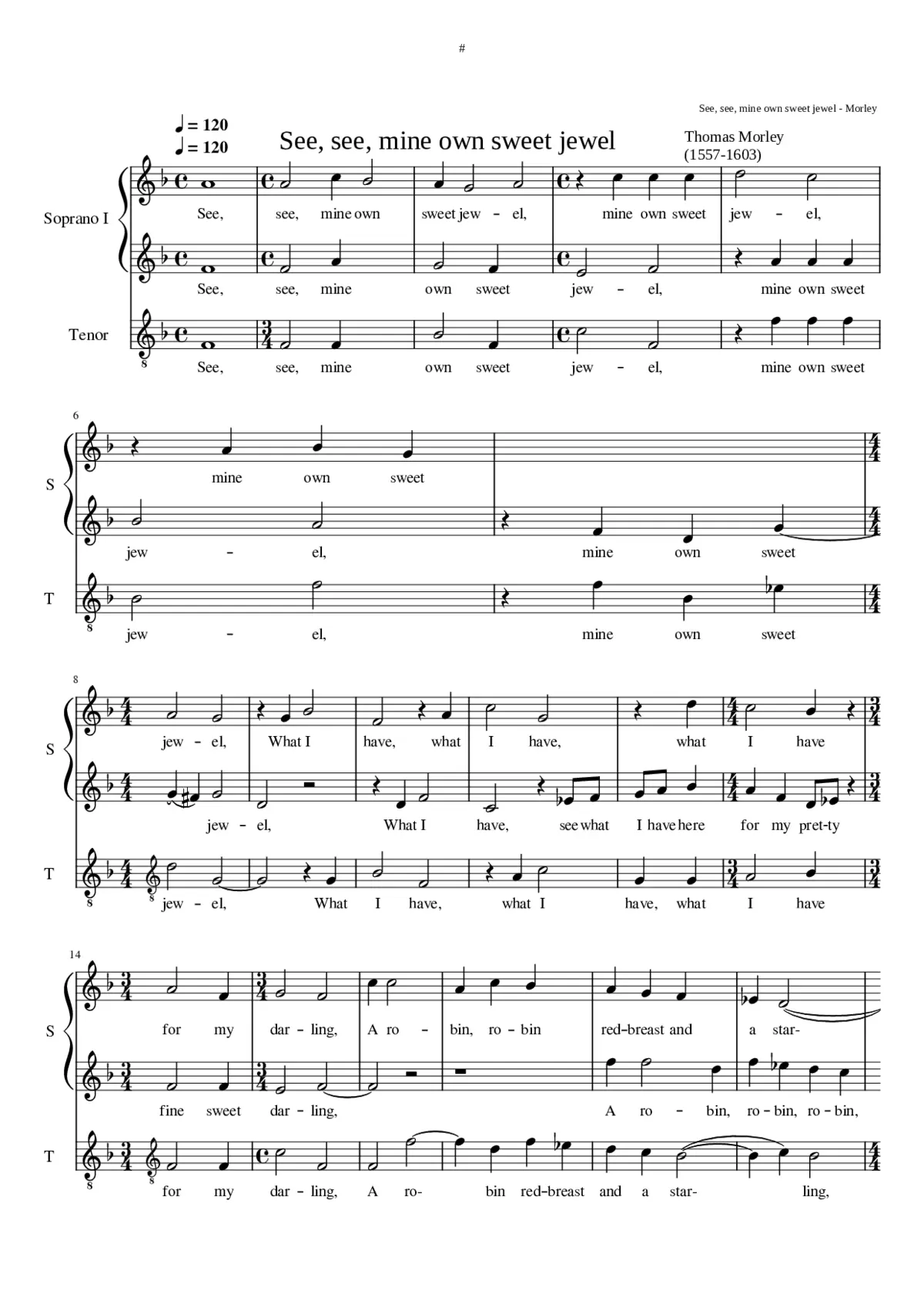 See see mine own sweet jewel - Page 1