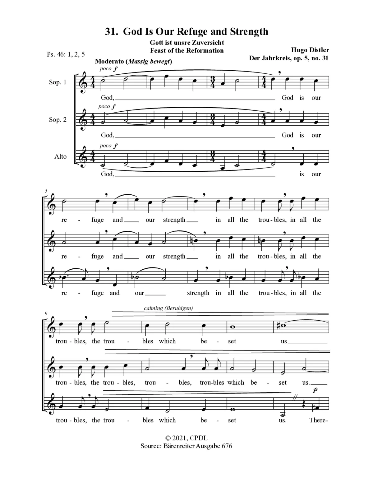 Gott ist unsre Zuversicht - Page 1