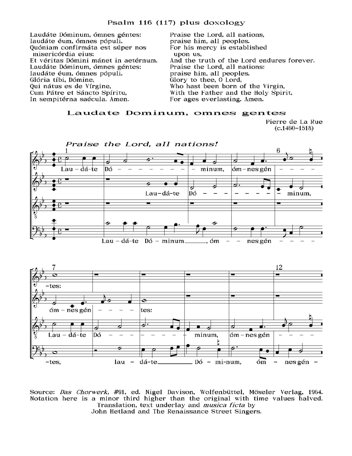 Laudate Dominum, omnes gentes - Page 1