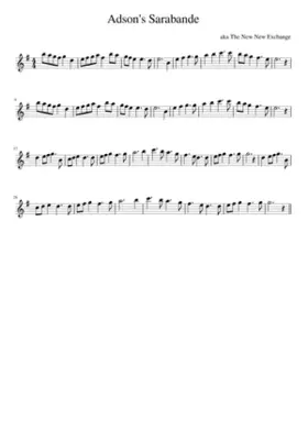 Adson's Sarabande