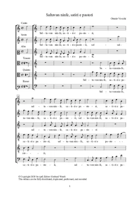 Saltavan ninfe, satiri e pastori