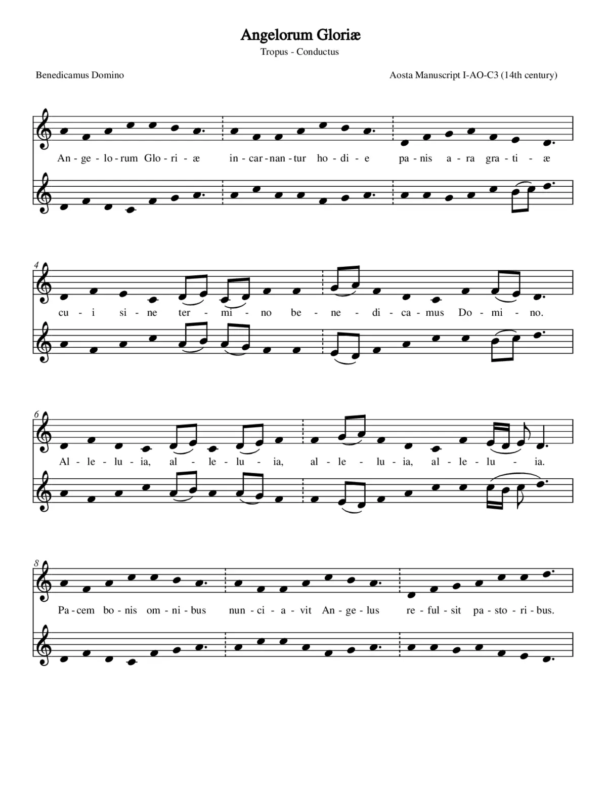 Angelorum Gloriae - Page 1