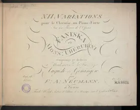 12 Variations on a Theme from Cherubini's 'Faniska'