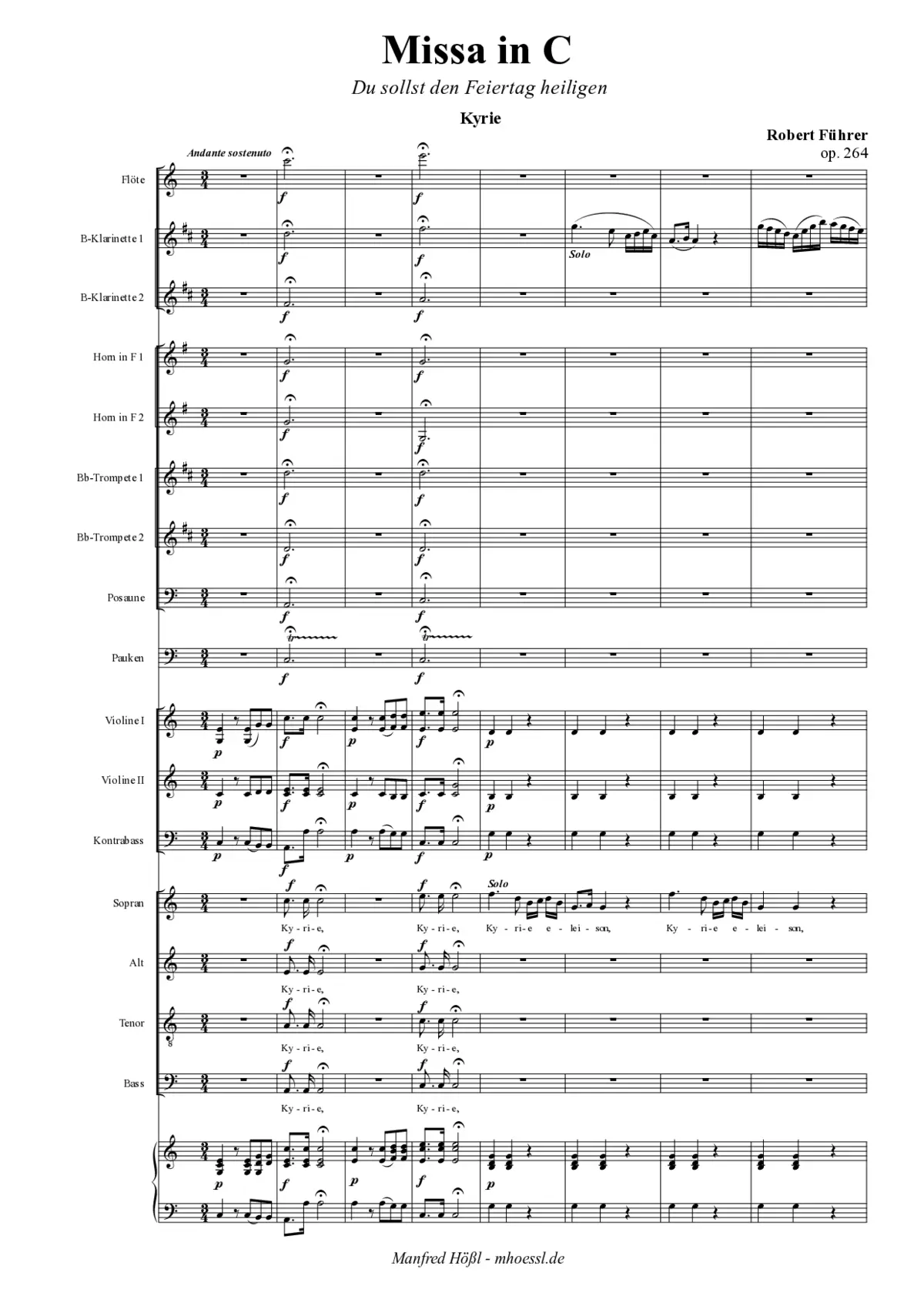 Missa "Du sollst den Sonntag heiligen" - Page 1