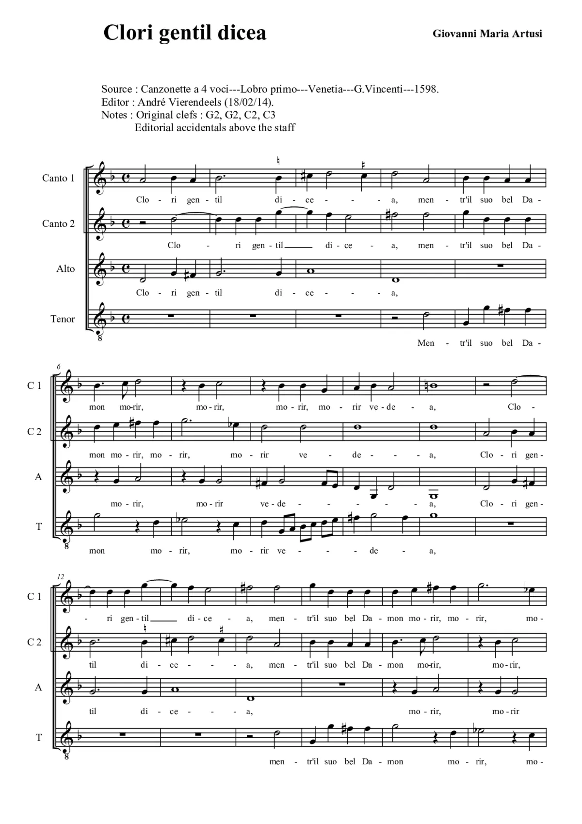 Clori gentil - Page 1