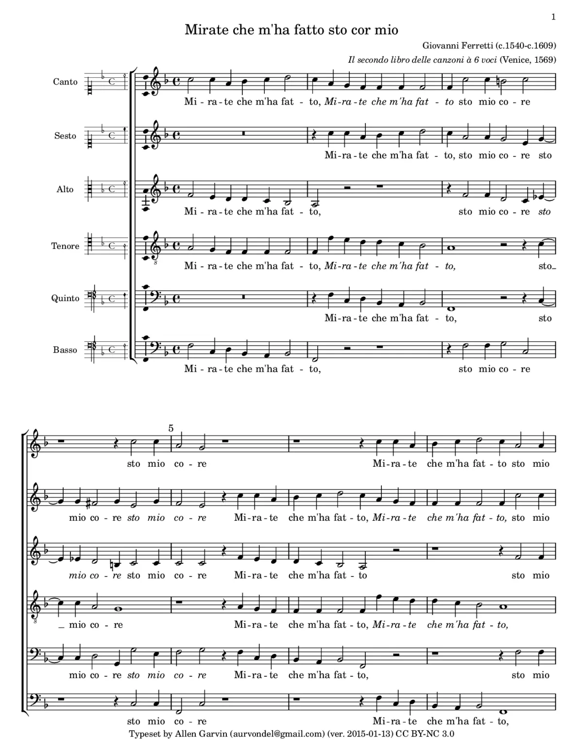 Mirate che m'ha fatto - Page 1