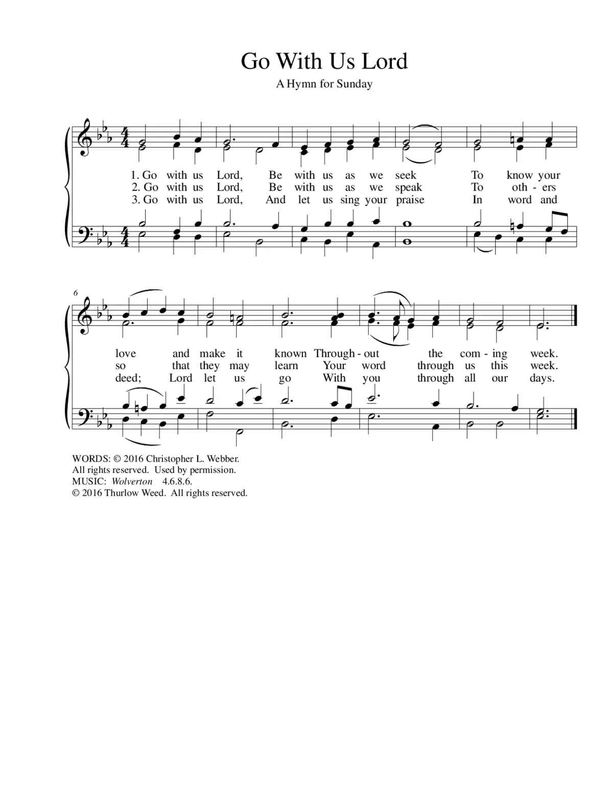 Go with us Lord - Page 1