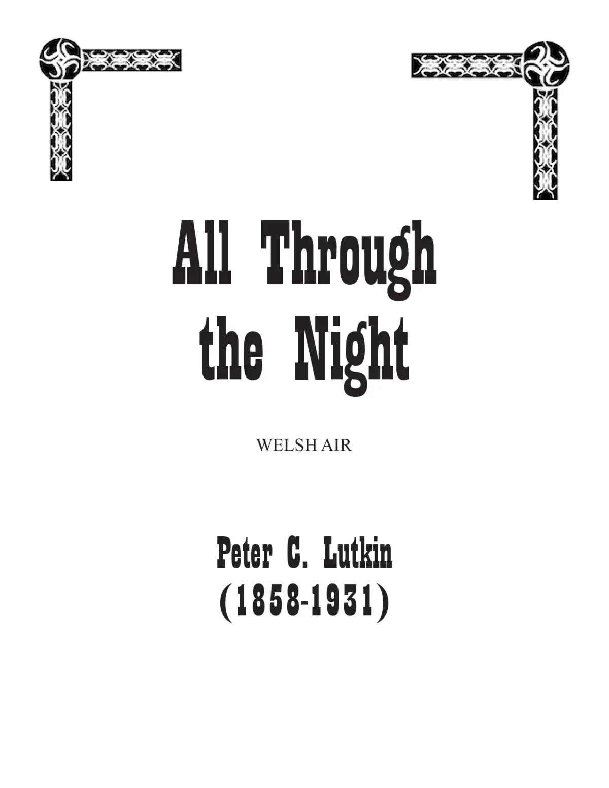 All Through the Night - Page 1