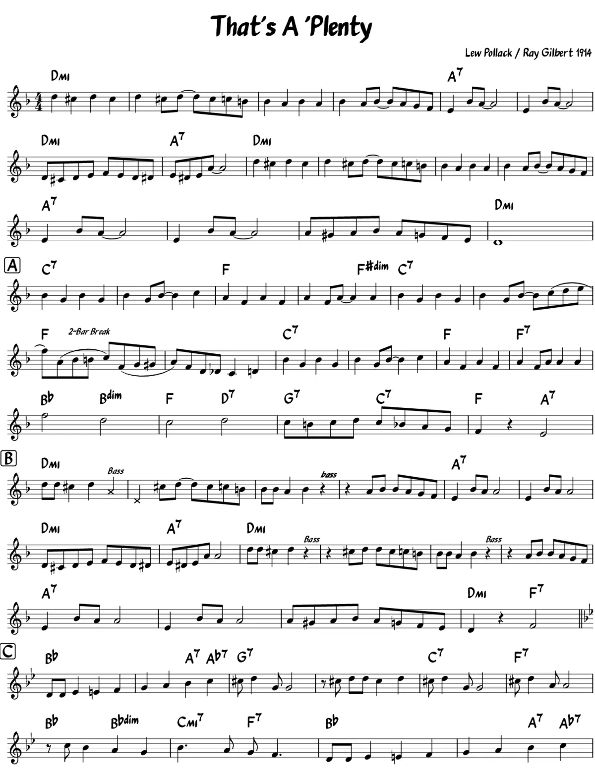 That's a Plenty - Page 1