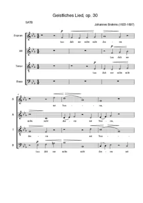 Geistliches Lied, Op. 30