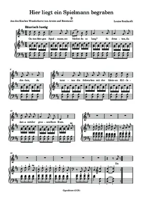 Hier liegt ein Spielmann begraben
