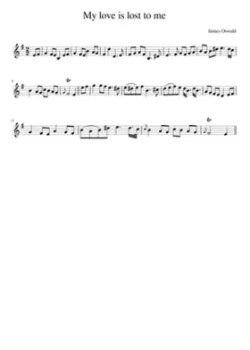 My love is lost to me