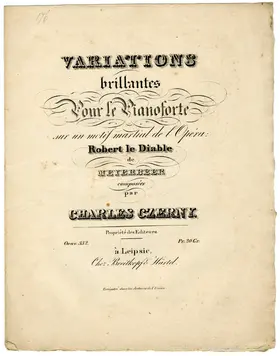Variations brillantes sur 'Robert le diable'