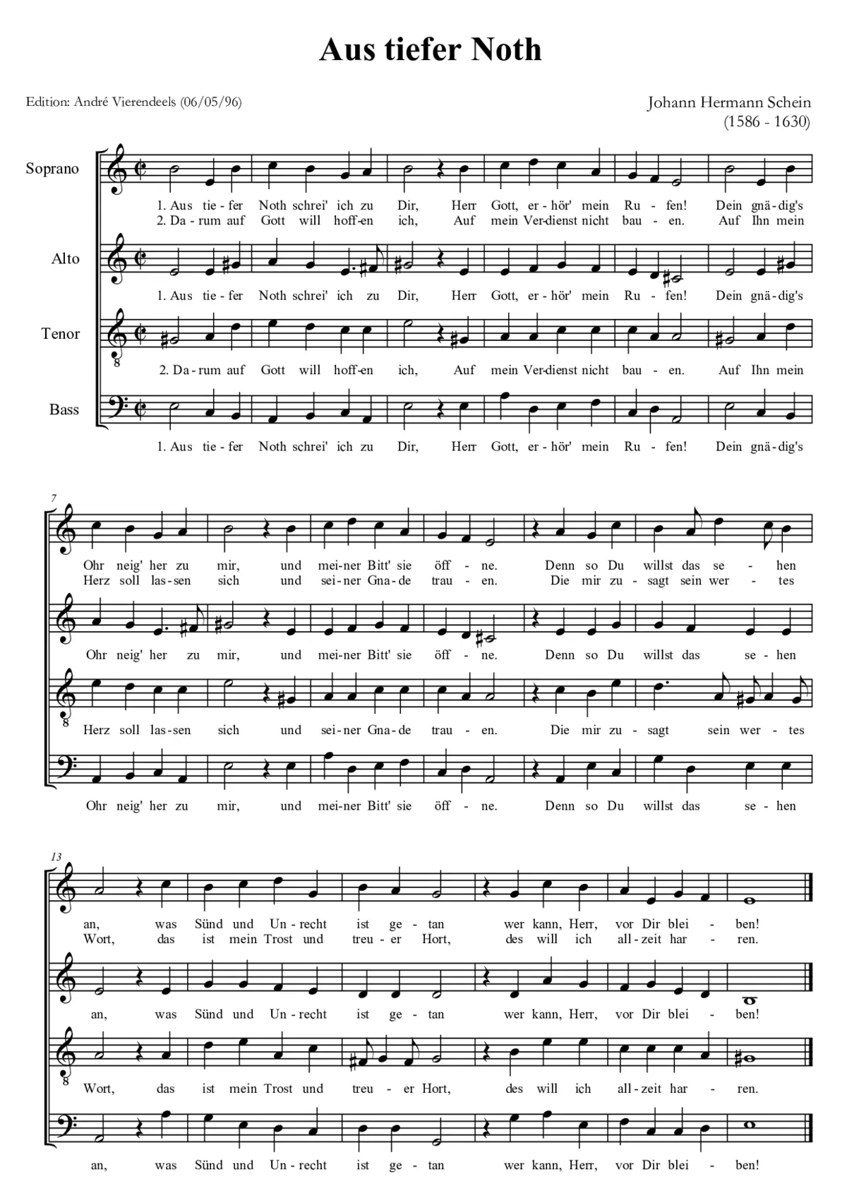 Aus tiefer Noth - Page 1