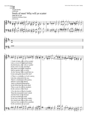 Souls of men! why will ye scatter