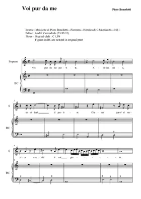 Voi pur da me partite