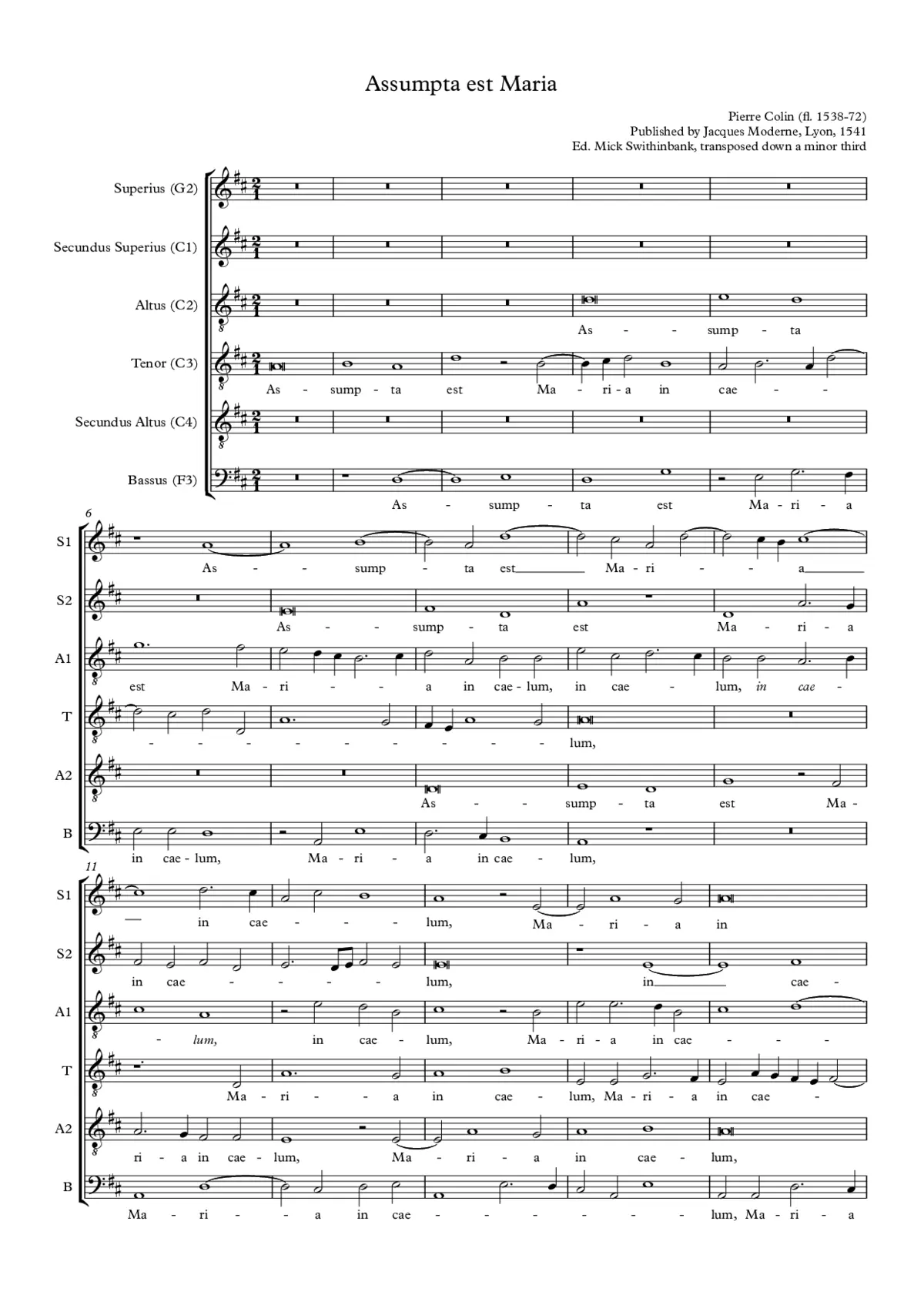 Assumpta est Maria - Page 1