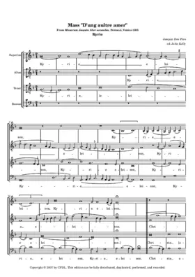 Missa "D'ung aultre amer"