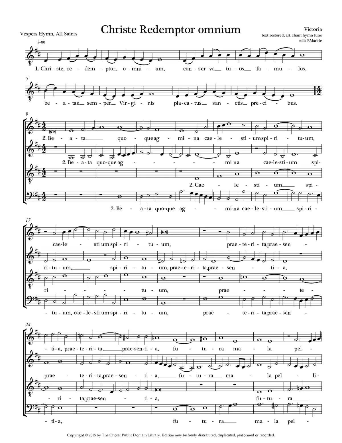 Christe Redemptor omnium II - Page 1