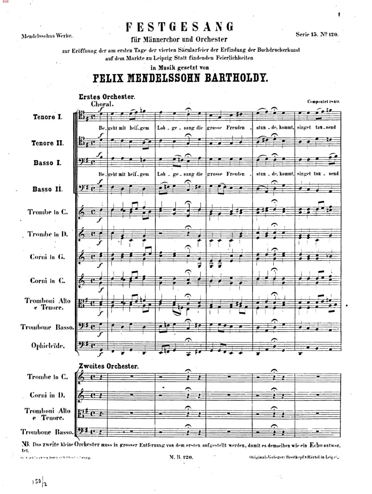 Festgesang - Page 1