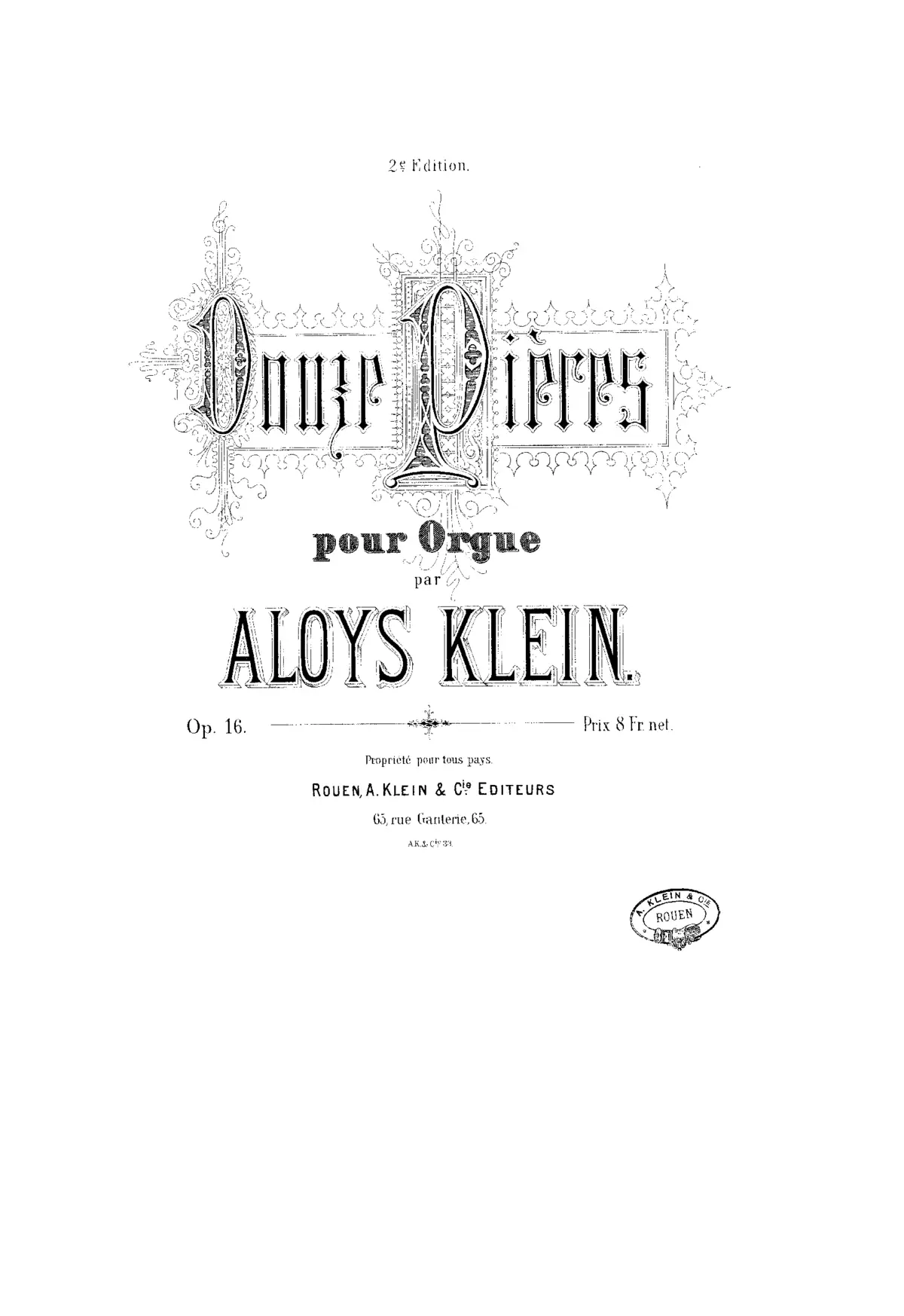 12 Pieces for Organ - Page 1