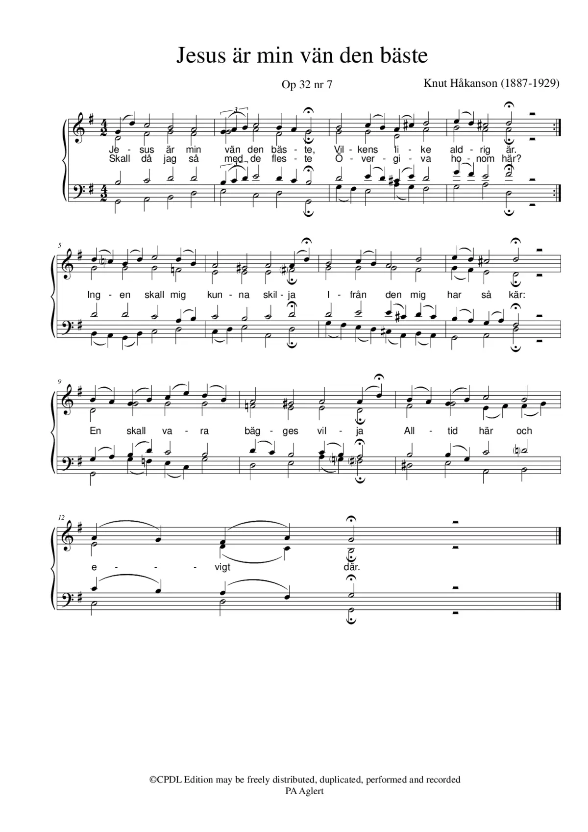 Jesus är min vän den bäste - Page 1