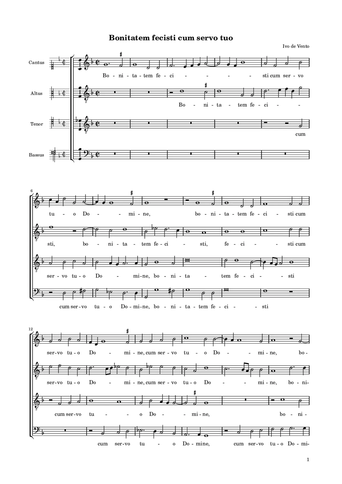 Bonitatem fecisti - Page 1