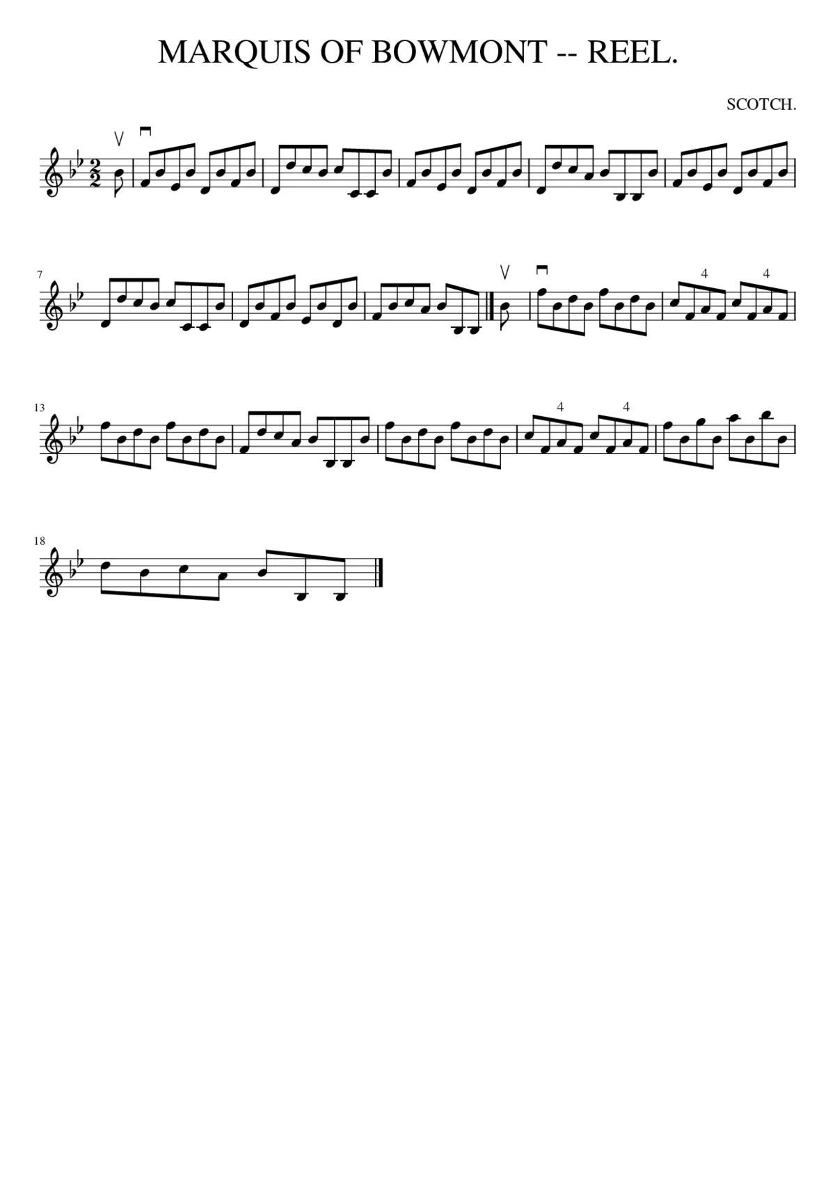 MARQUIS OF BOWMONT -- REEL. - Page 1