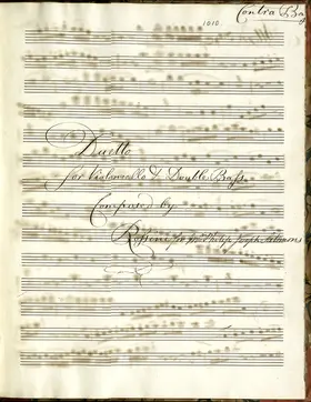 Duet in D for Cello and Bass
