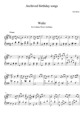 Archived birthday songs