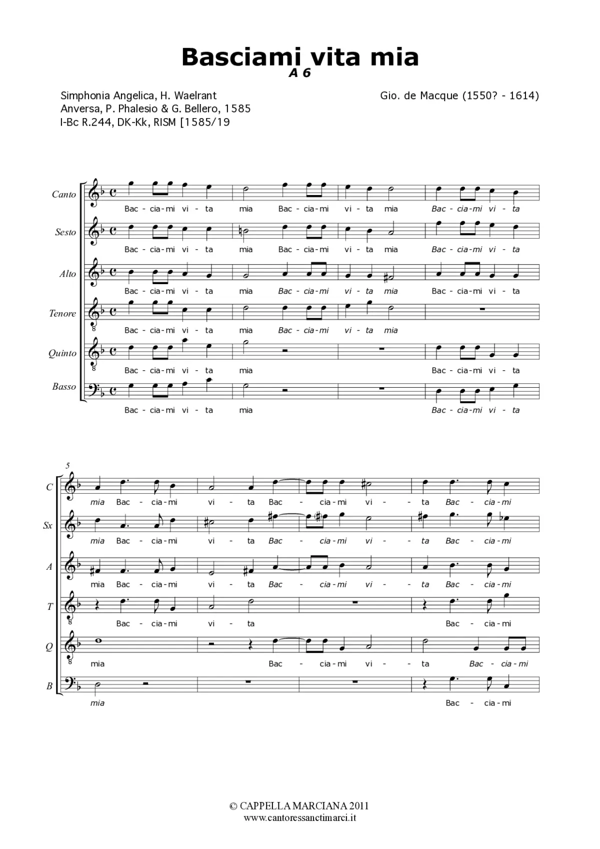 Basciami vita mia - Page 1