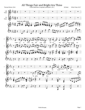 All Things Fair and Bright are Thine