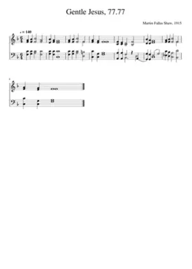 Gentle jesus meek and mild