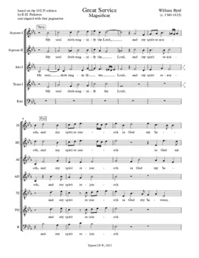 Great Service Magnificat and Nunc Dimittis