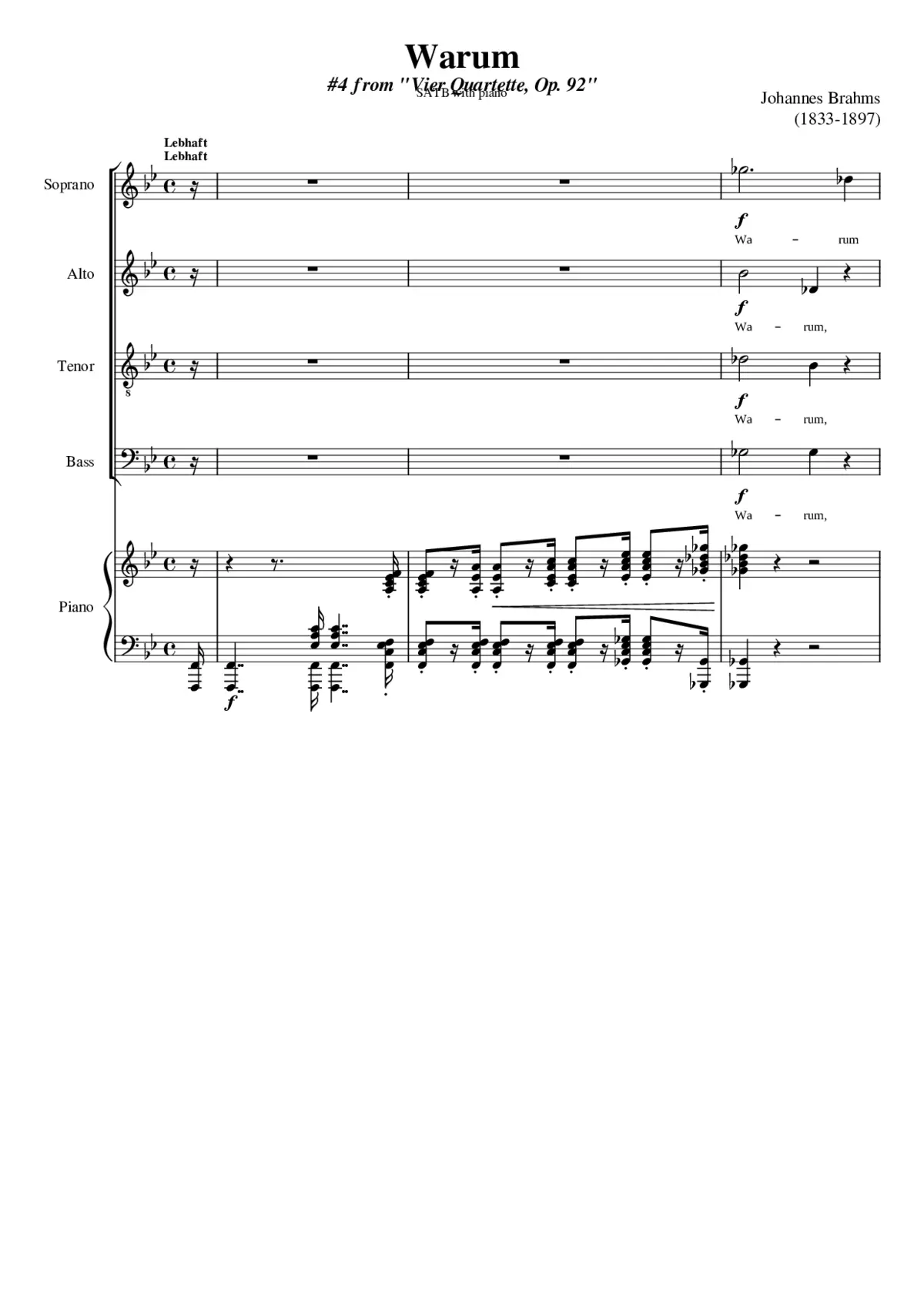 4 Quartets Op.92 - Page 1