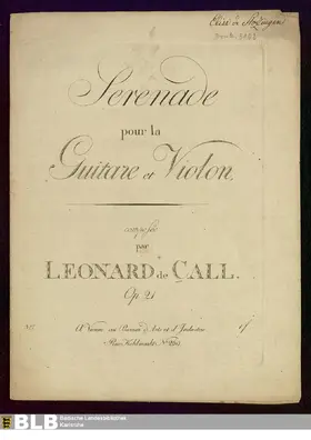 Serenade pour la Guitare et Violon