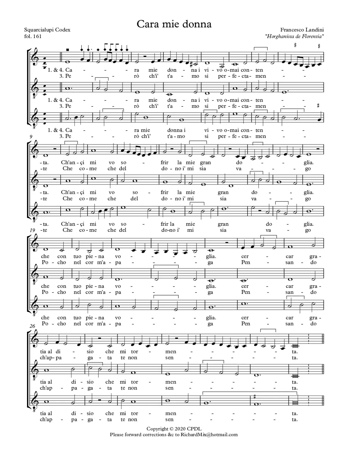 Cara mie donna - Page 1